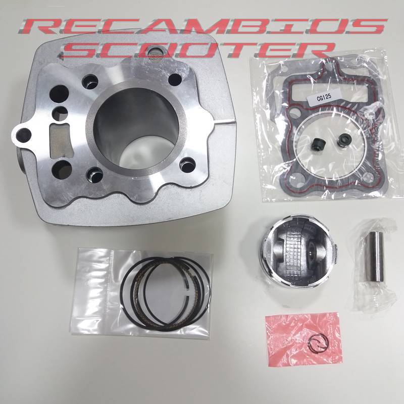 Kit cilindro Keeway Superlight y otras motos con motor Honda CG 125cc.