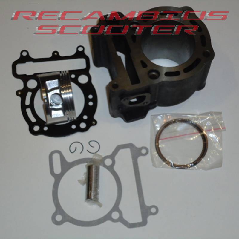 cilindro pistón y segmentos scooter yamaha 250cc.