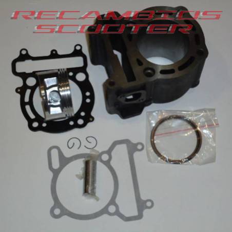 cilindro pistón y segmentos scooter yamaha 250cc.