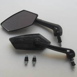 juegos retrovisores racing moto color carbono