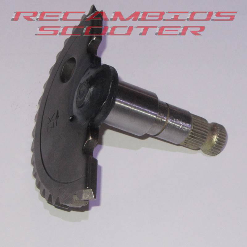 eje pedal arranque 65 mm longitud 8 dientes