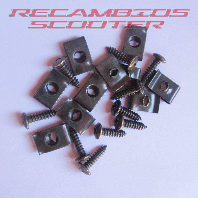 grapas y tornillos carenado scooter
